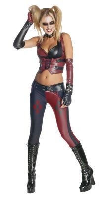 Secret Wishes Arkham Asylum Harley Quinn Costume Halloween