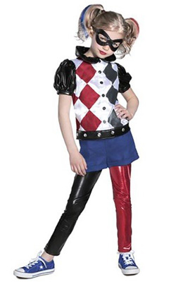 Kid Premium DC Superhero Girls Harley Quinn Costume