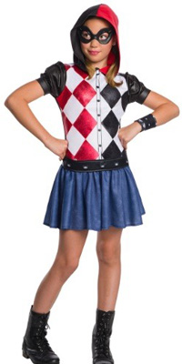 Super Hero Girls Hooded Harley Quinn Costume